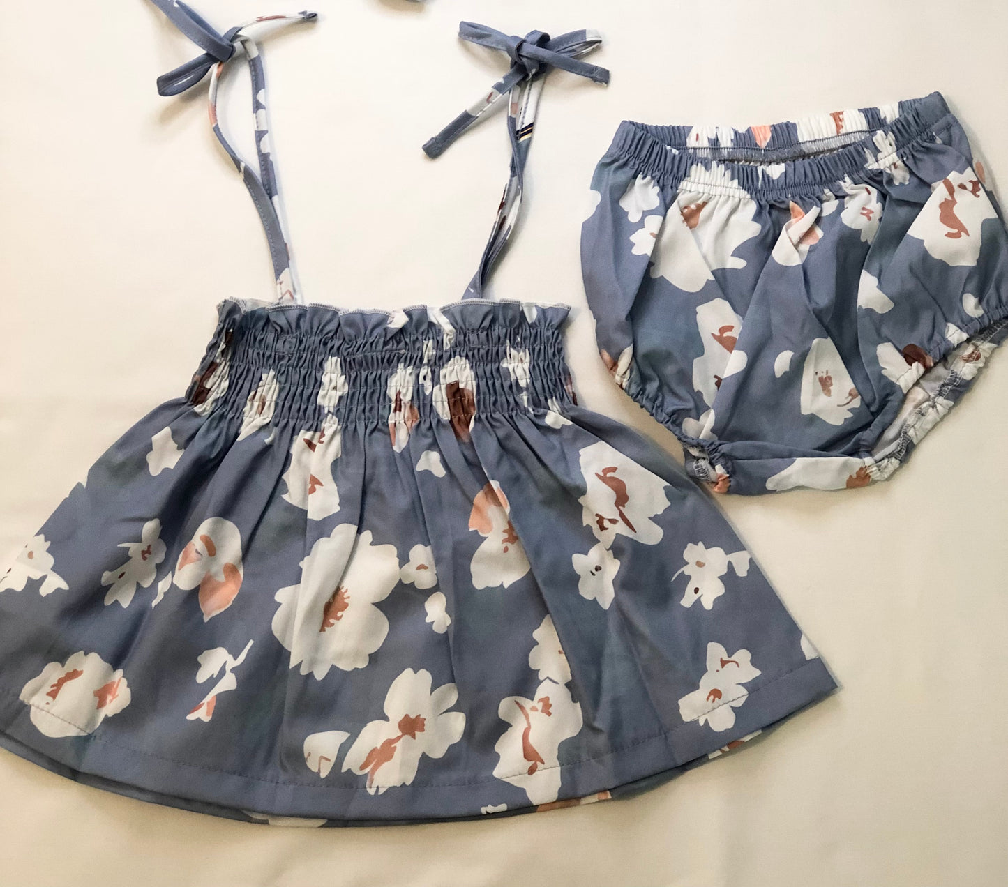 Blue 2pc /Floral Set
