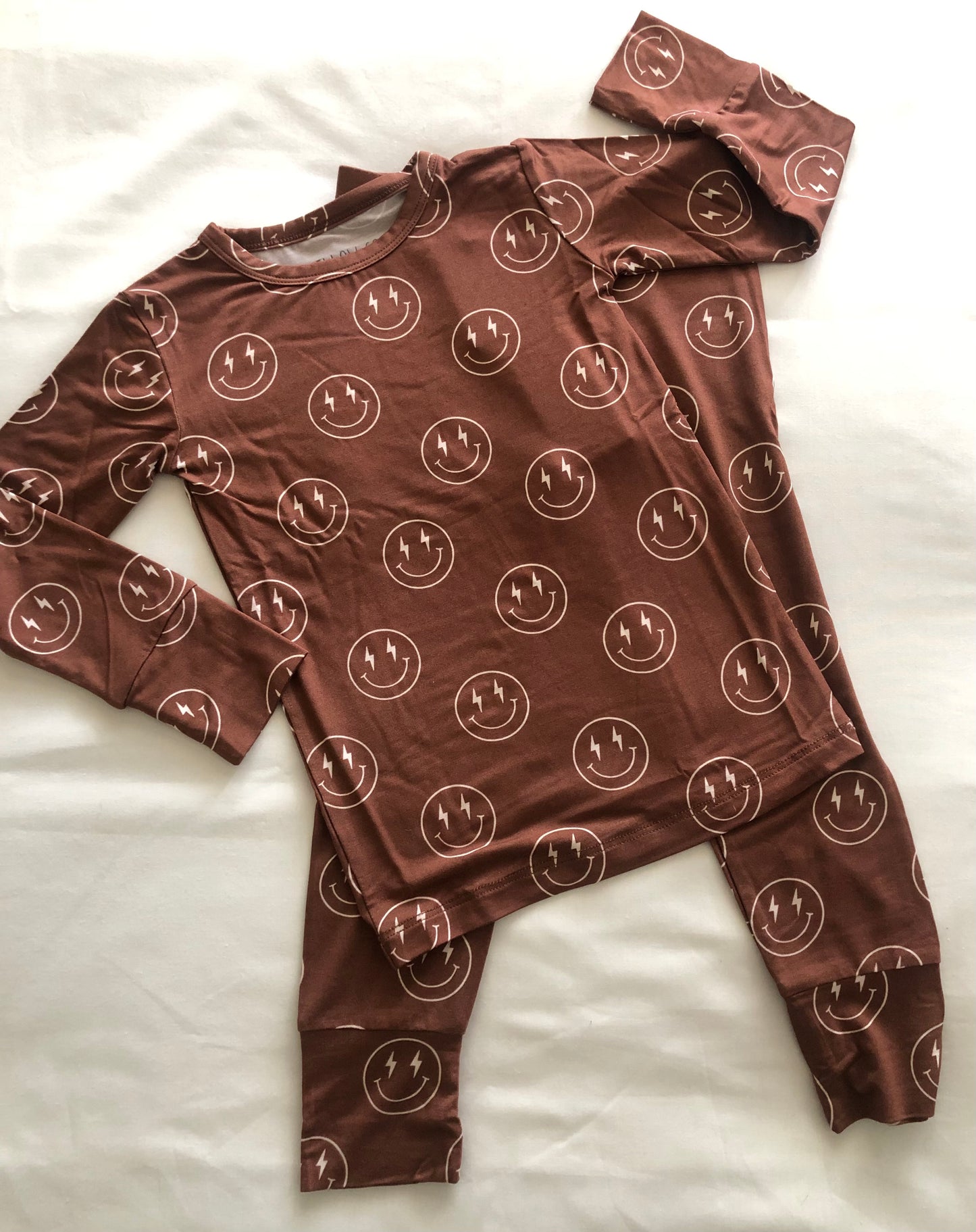 Smile Lightning Two Piece Bamboo Pajamas